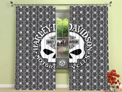 Harley Motor Blackout Curtains Drapes For Window Treatment Set