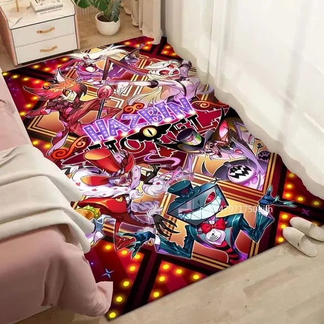 Hazbin Hotel Carpet Living Room Bedroom Sofa Rug Door Mat