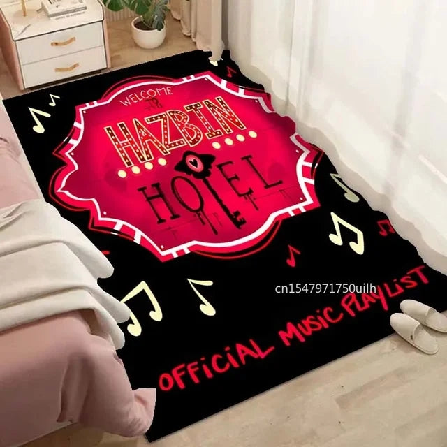 Hazbin Hotel Carpet Living Room Bedroom Sofa Rug Door Mat