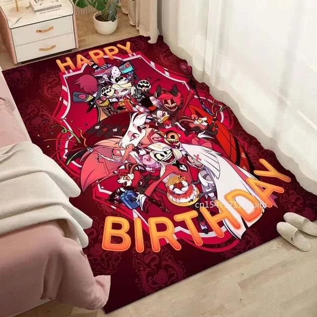 Hazbin Hotel Carpet Living Room Bedroom Sofa Rug Door Mat