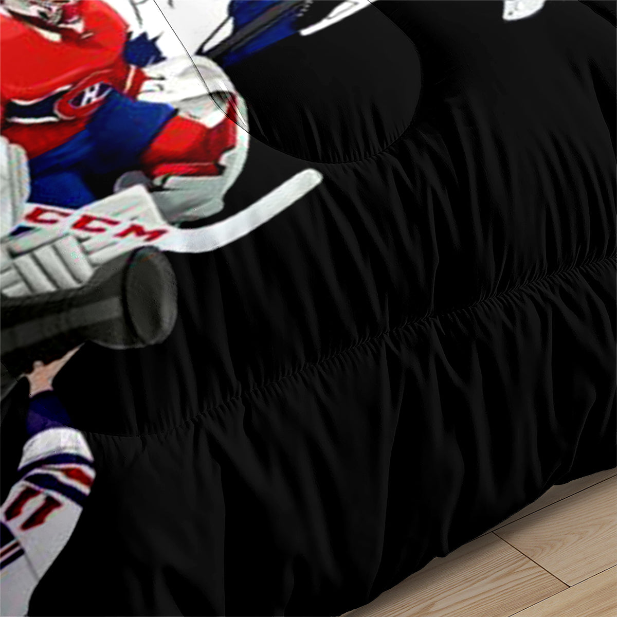 Hockey League Comforter Pillowcase Sets Blanket All Season Reversible Quilted Duvet