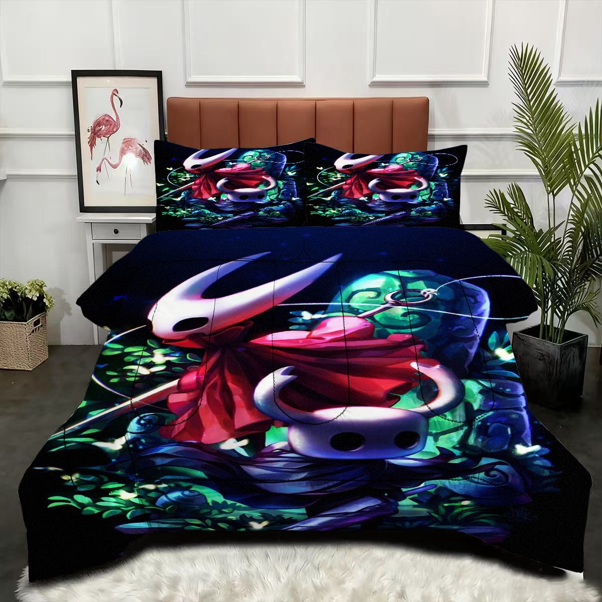 Hollow Knight Comforter Pillowcase Sets Blanket All Season Reversible Quilted Duvet