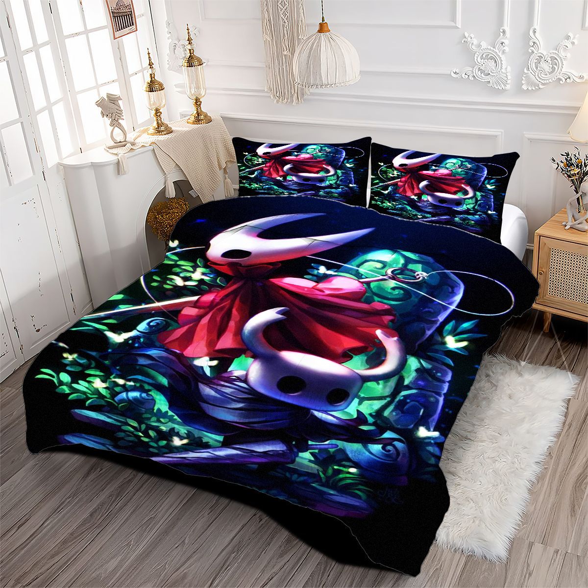 Hollow Knight Comforter Pillowcase Sets Blanket All Season Reversible Quilted Duvet