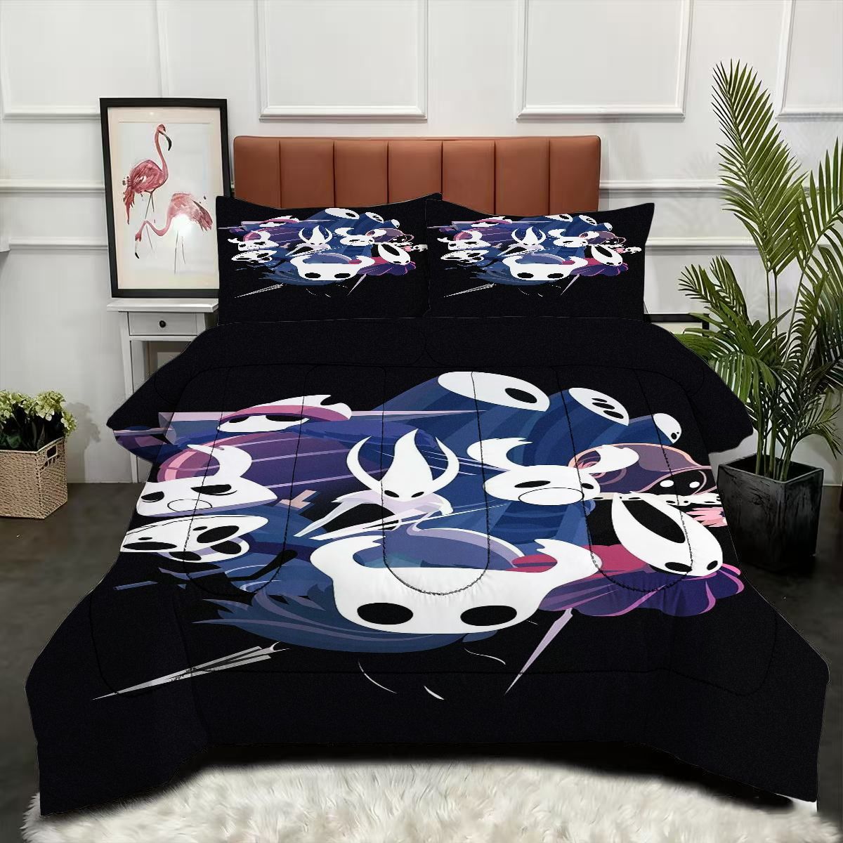 Hollow Knight Comforter Pillowcase Sets Blanket All Season Reversible Quilted Duvet