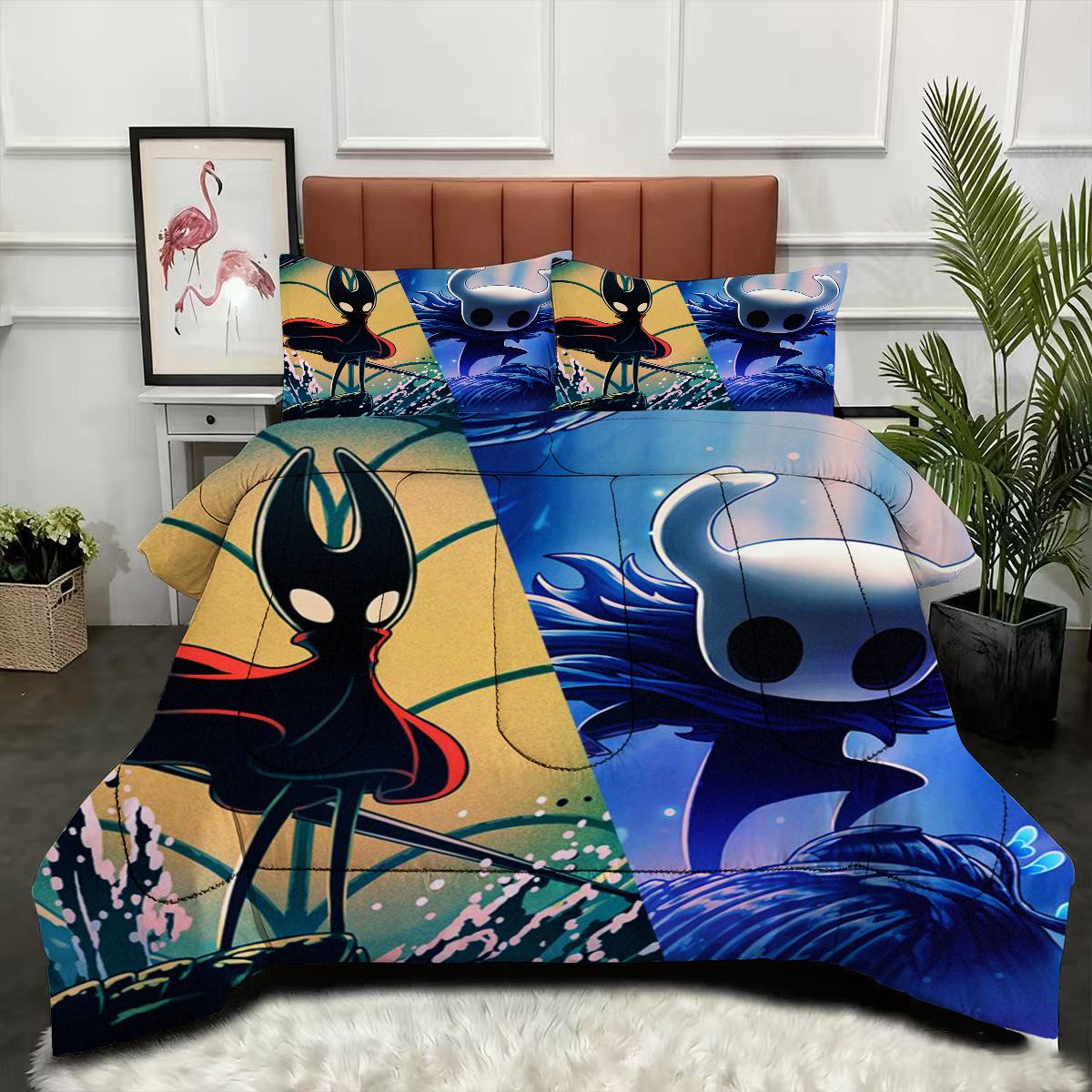 Hollow Knight Comforter Pillowcase Sets Blanket All Season Reversible Quilted Duvet