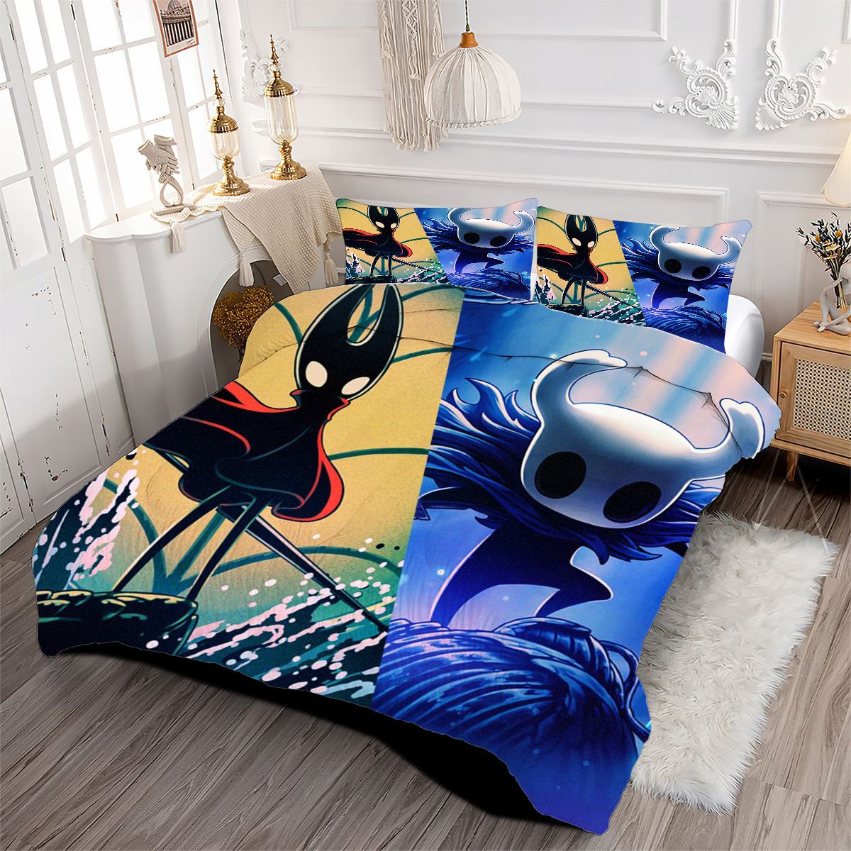 Hollow Knight Comforter Pillowcase Sets Blanket All Season Reversible Quilted Duvet