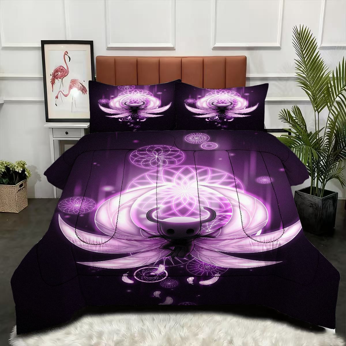 Hollow Knight Comforter Pillowcase Sets Blanket All Season Reversible Quilted Duvet