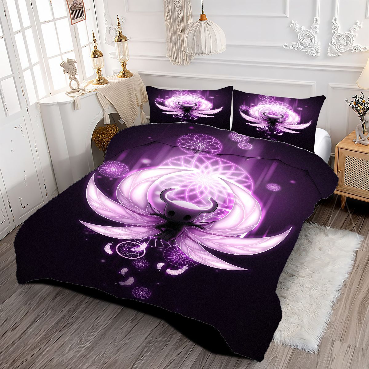 Hollow Knight Comforter Pillowcase Sets Blanket All Season Reversible Quilted Duvet