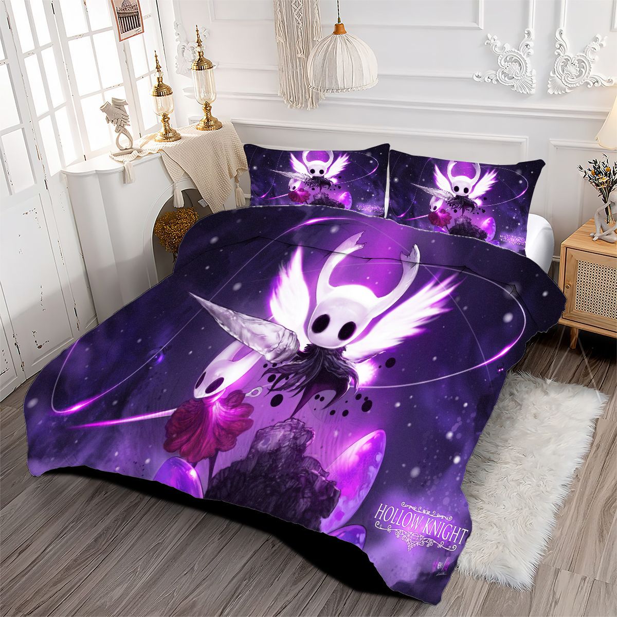 Hollow Knight Comforter Pillowcase Sets Blanket All Season Reversible Quilted Duvet