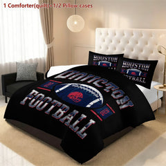 Houston Texans Comforter Pillowcase Sets Blanket All Season Reversible Quilted Duvet