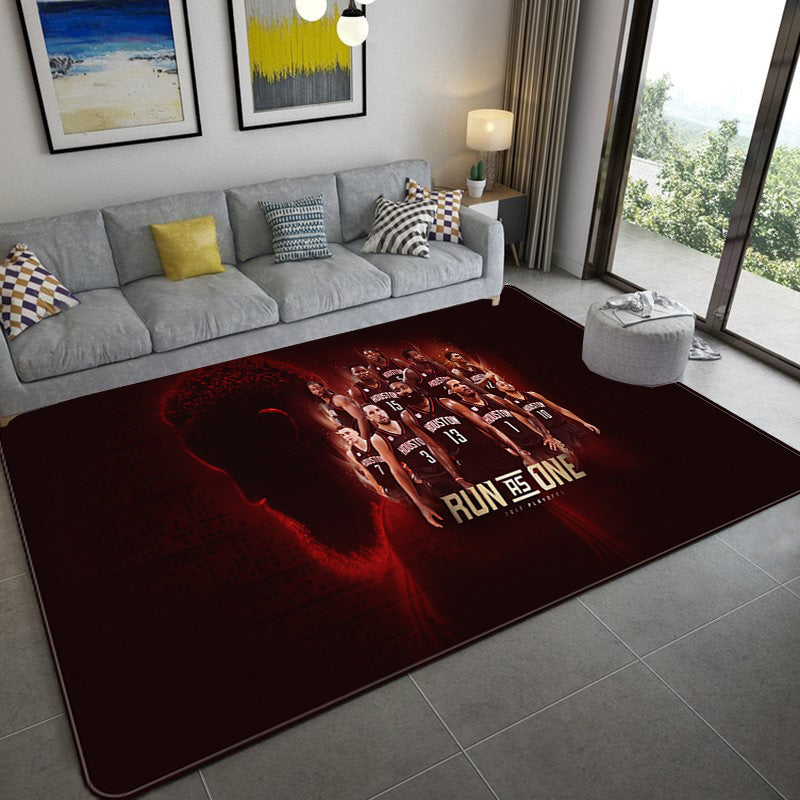 Houston Rockets Carpet Living Room Bedroom Mats Kitchen Bathroom Rugs