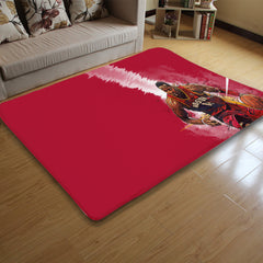 Houston Basketball Rockets Carpet Living Room Bedroom Mats Kitchen Bathroom Rugs