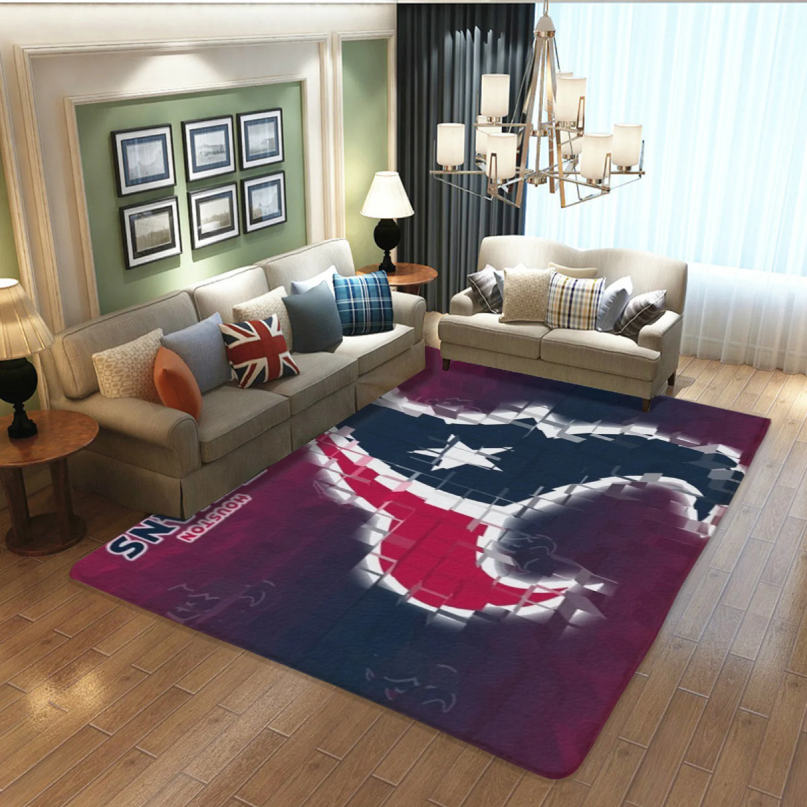 Houston Texans Football Team Carpet Living Room Bedroom Mats Kitchen Bathroom Rugs