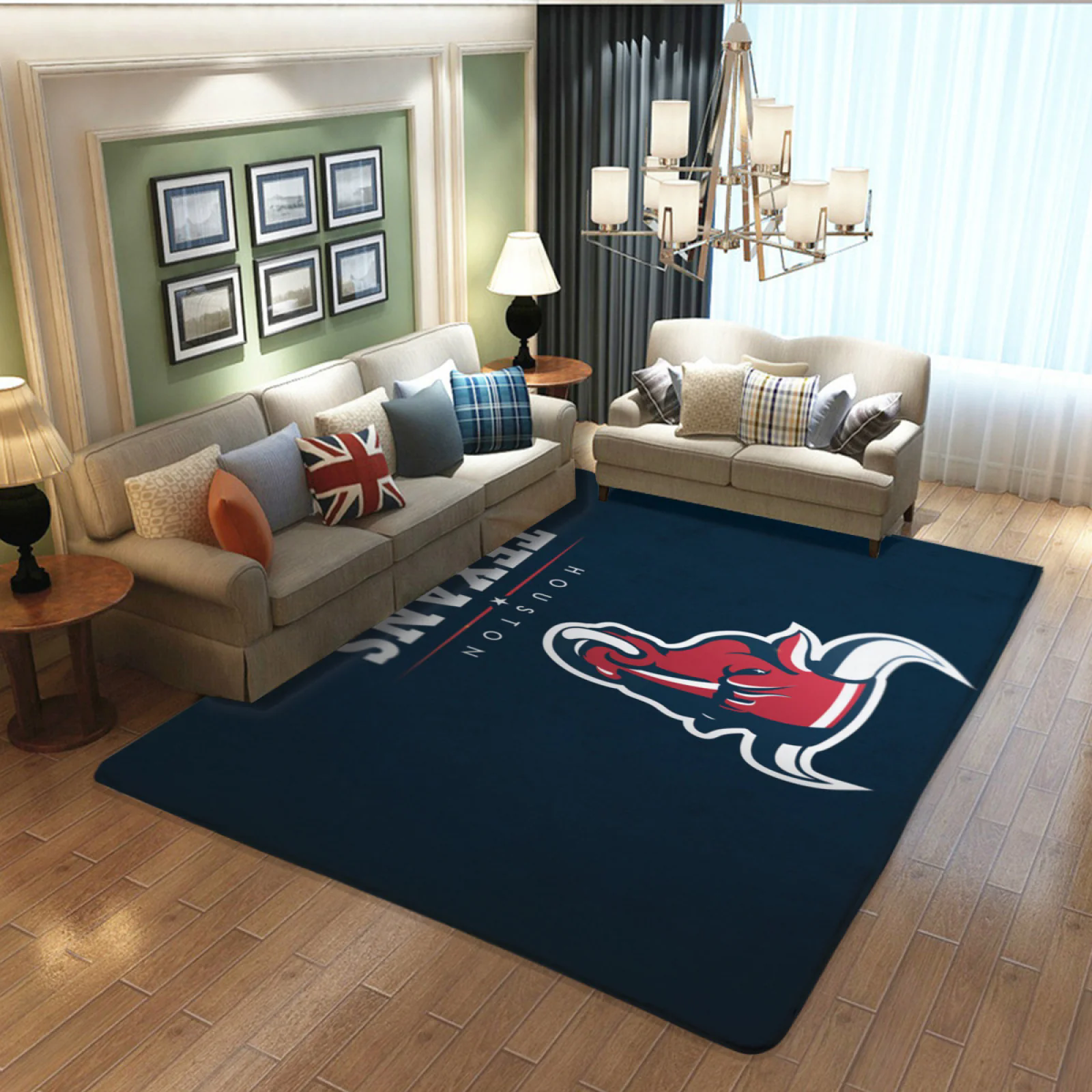 Houston Texans Football Team Carpet Living Room Bedroom Mats Kitchen Bathroom Rugs