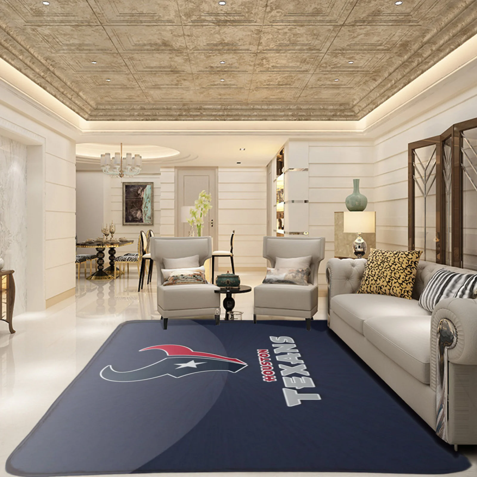 Houston Texans Football Team Carpet Living Room Bedroom Mats Kitchen Bathroom Rugs