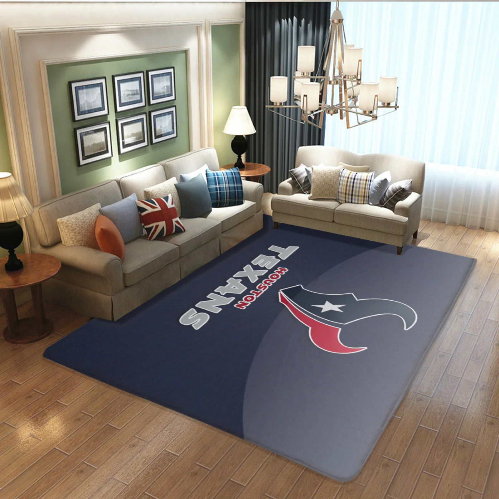 Houston Texans Football Team Carpet Living Room Bedroom Mats Kitchen Bathroom Rugs