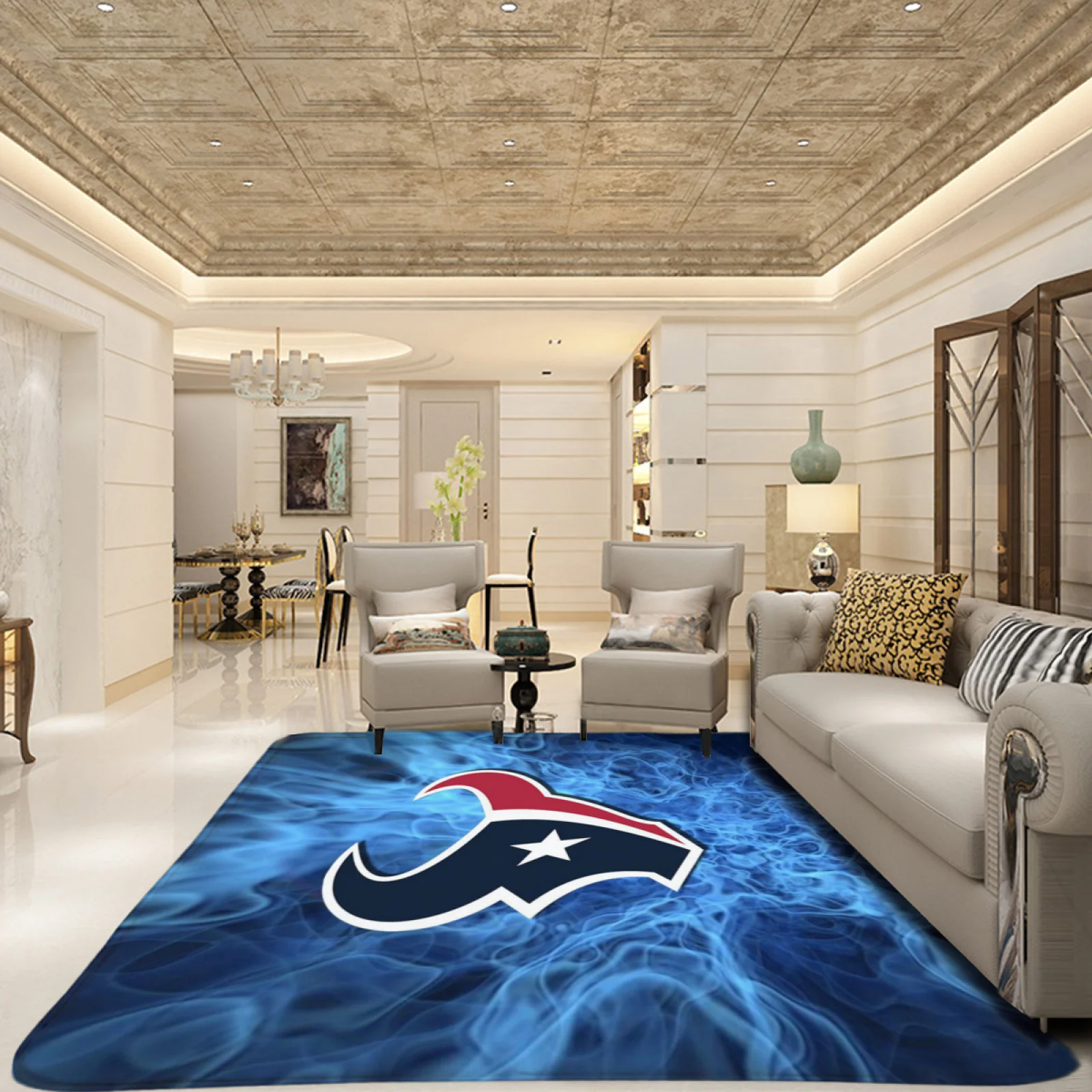 Houston Texans Football Team Carpet Living Room Bedroom Mats Kitchen Bathroom Rugs