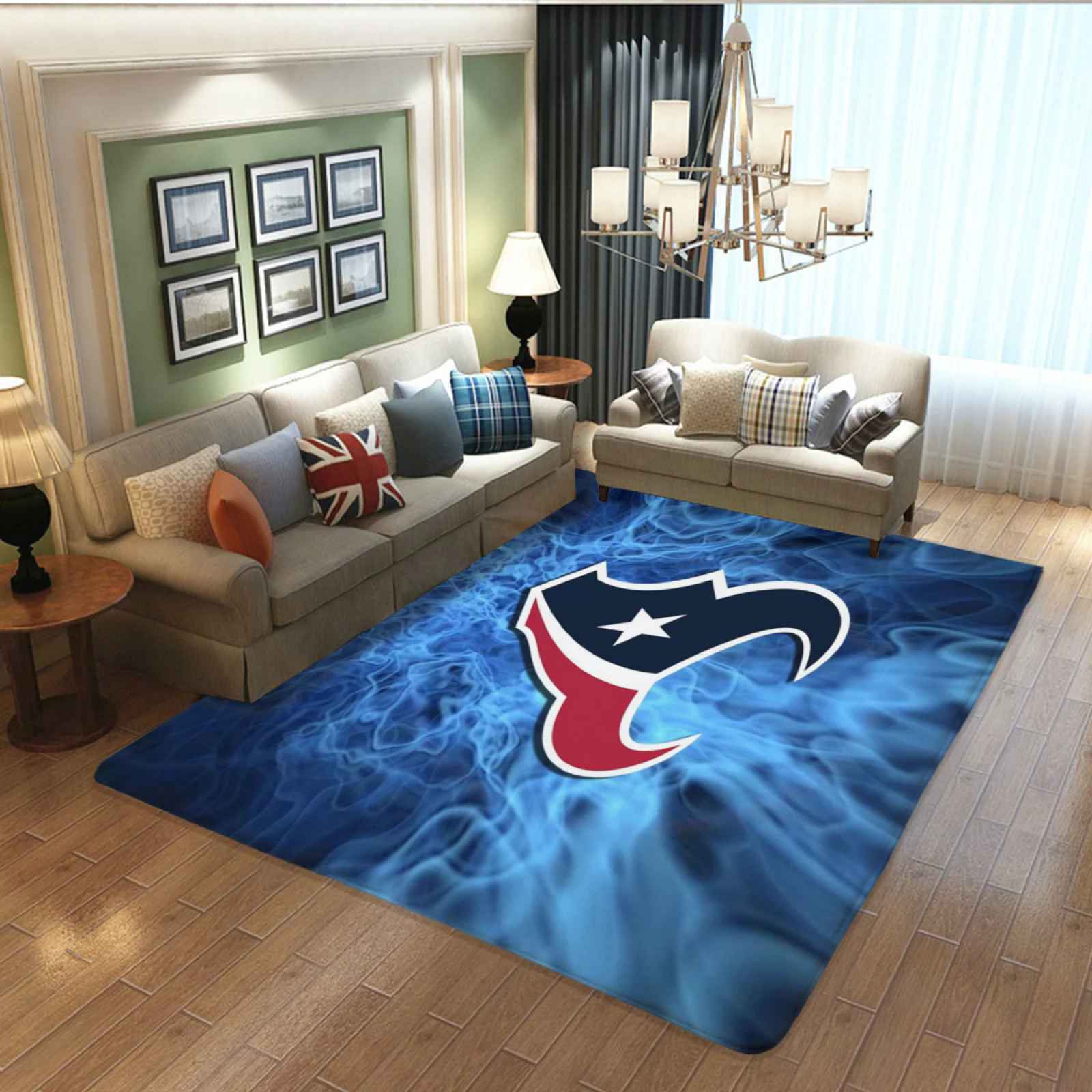 Houston Texans Football Team Carpet Living Room Bedroom Mats Kitchen Bathroom Rugs