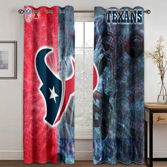 Houston Texans Football Team Blackout Curtain for Living Room Bedroom Window Treatment