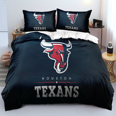 Houston Texans Football League Duvet Cover Quilt Cover Pillowcase Bedding Set Bedroom Decor