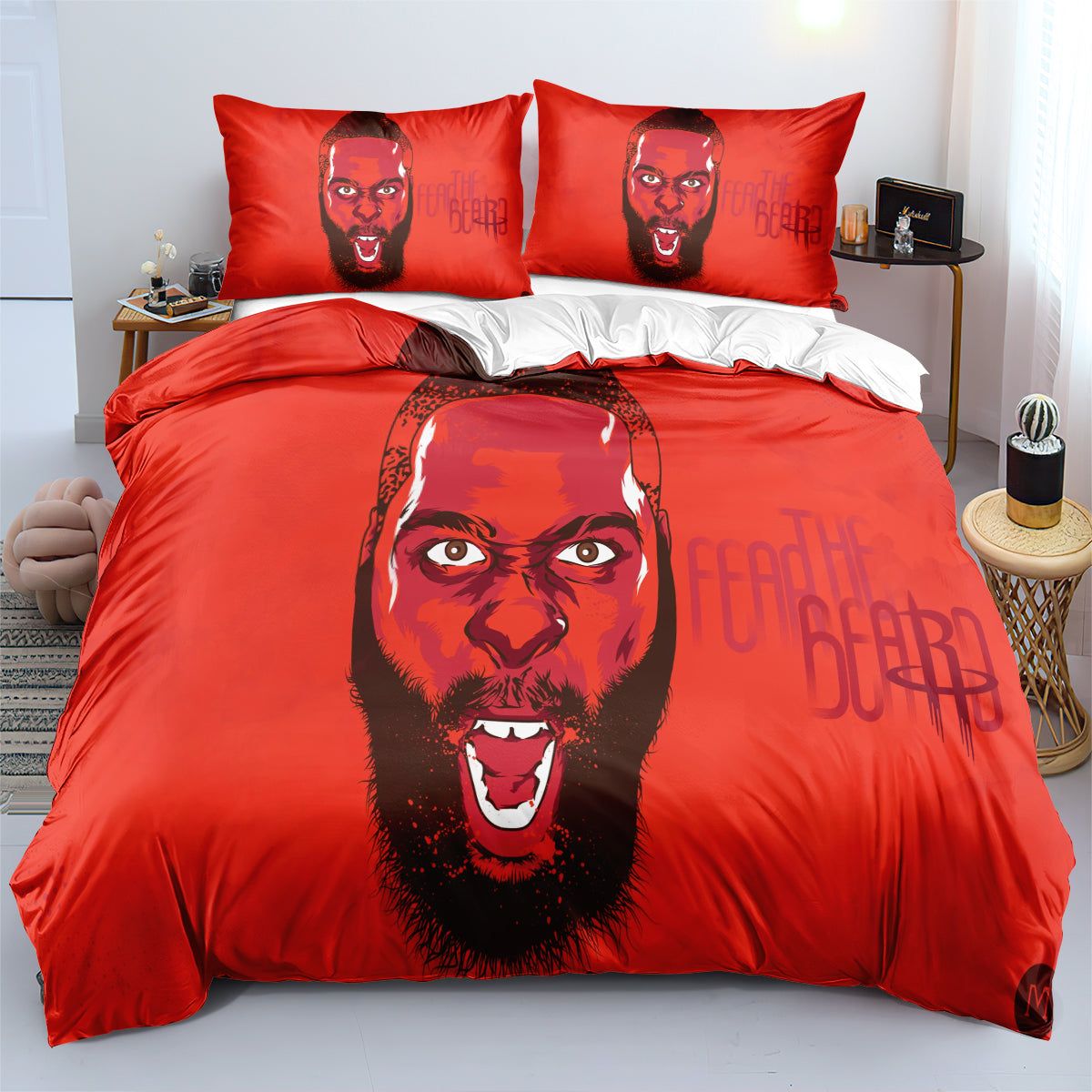 Houston Basketball Rockets Bedding Set Quilt Cover Without Filler