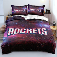 Houston Basketball Rockets Bedding Set Quilt Cover Without Filler