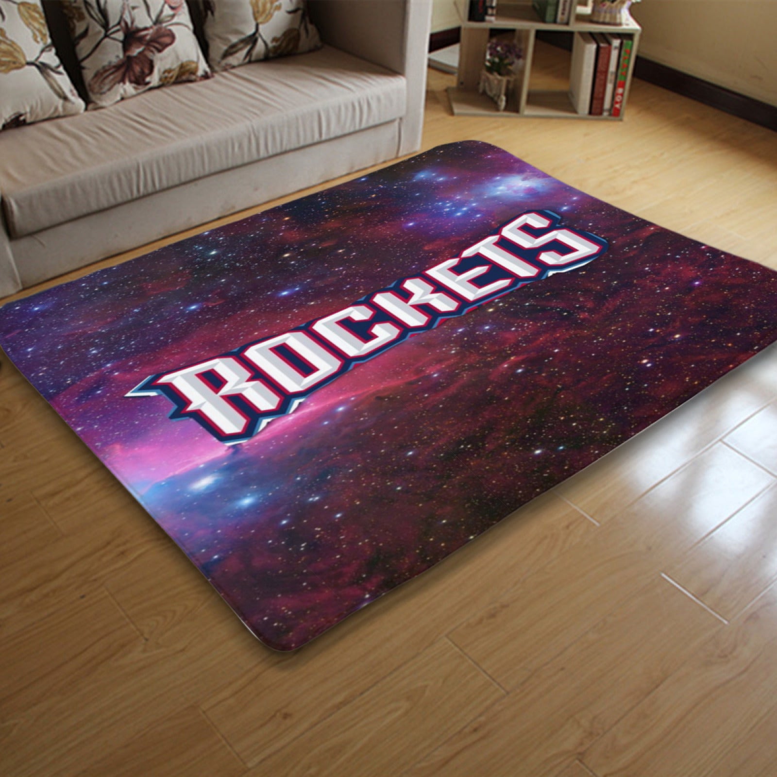 Houston Basketball Rockets Carpet Living Room Bedroom Mats Kitchen Bathroom Rugs