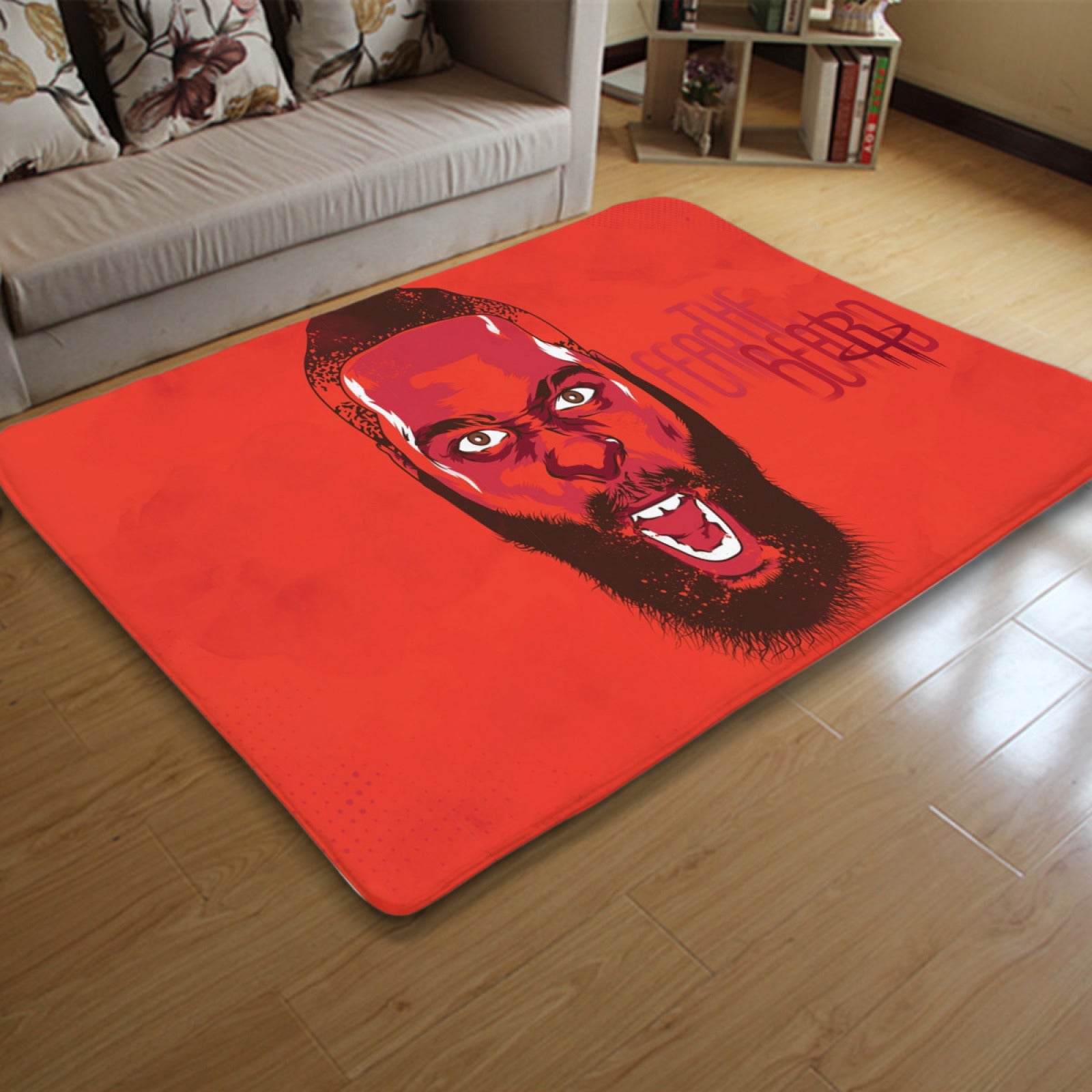 Houston Basketball Rockets Carpet Living Room Bedroom Mats Kitchen Bathroom Rugs