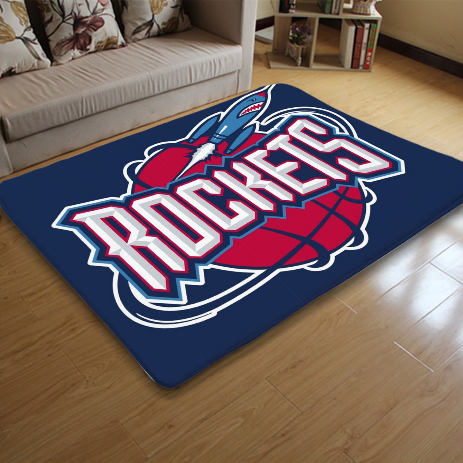 Houston Basketball Rockets Carpet Living Room Bedroom Mats Kitchen Bathroom Rugs