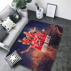 Houston Basketball Rockets Carpet Living Room Bedroom Mats Kitchen Bathroom Rugs