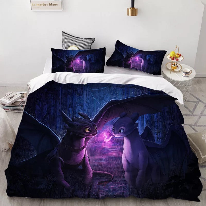How To Train Your Dragon 3D Printed Duvet Cover Quilt Cover Pillowcase Bedding Set