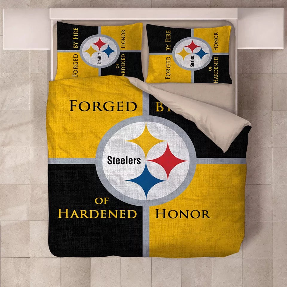 Pittsburgh Steelers Football League Duvet Cover Quilt Cover Pillowcase Bedding Set