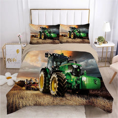 John Agriculture Tractor Farm Tractor Duvet Cover Quilt Cover Pillowcase Bedding Set Bed Linen Home Bedroom Decor