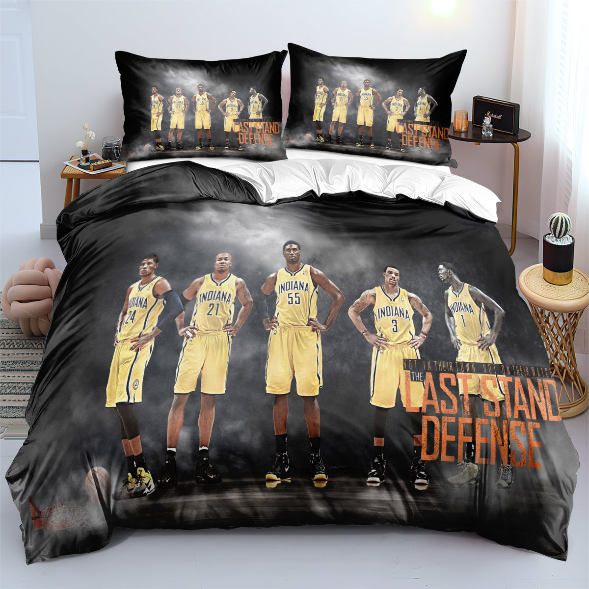 Indiana Pacers Bedding Set Quilt Cover Without Filler