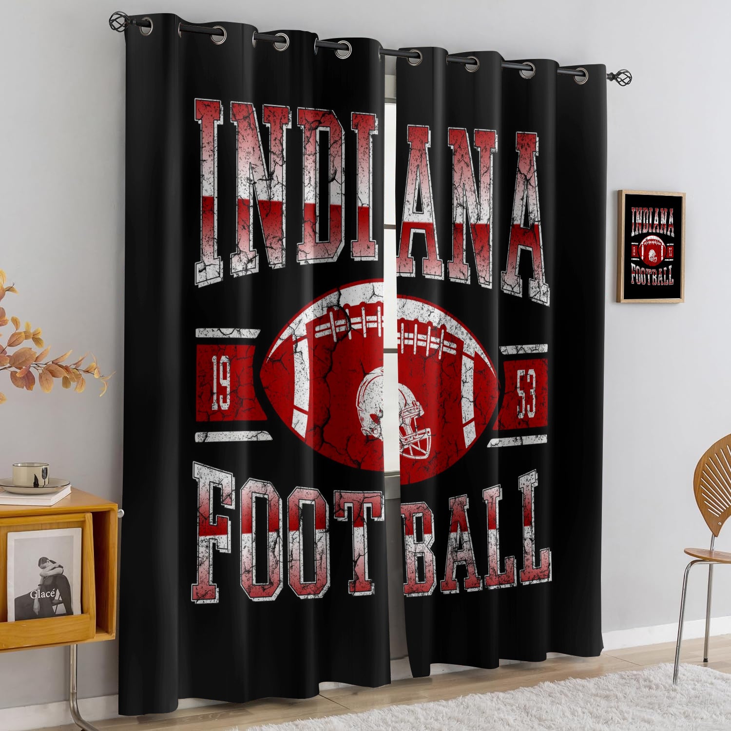Indianapolis Colts Blackout Curtains Drapes For Window Treatment Set