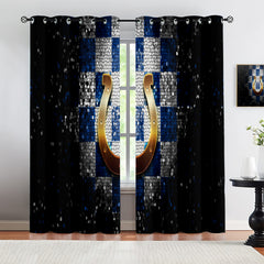 Indianapolis Colts Blackout Curtains Drapes For Window Treatment Set