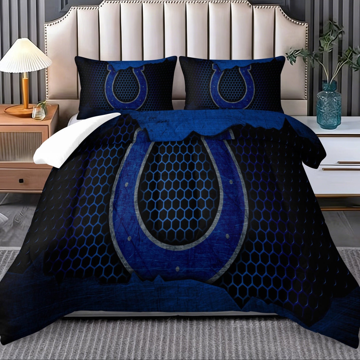 Indianapolis Colts Comforter Pillowcase Sets Blanket All Season Reversible Quilted Duvet
