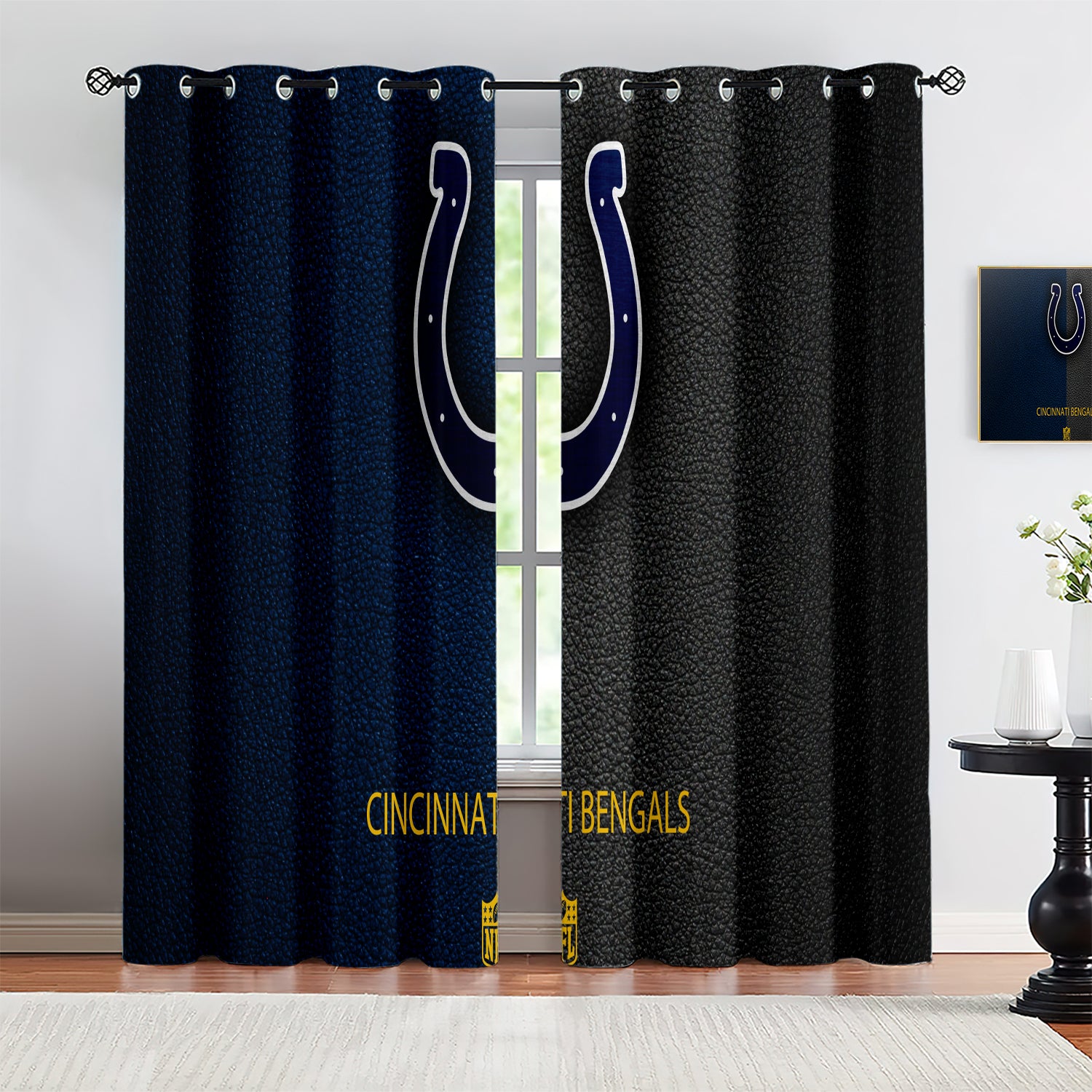 Indianapolis Colts Blackout Curtains Drapes For Window Treatment Set