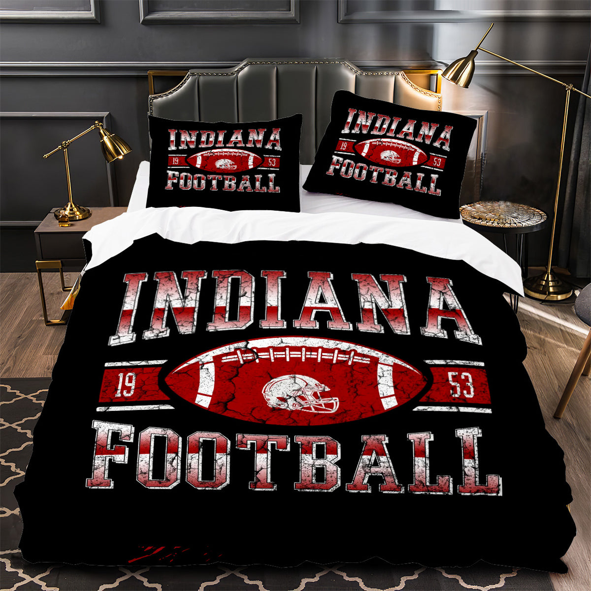 Indianapolis Colts Football Duvet Cover Quilt Case Pillowcase Bedding Set Without Filler