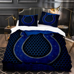 Indianapolis Colts Football Duvet Cover Quilt Case Pillowcase Bedding Set Without Filler