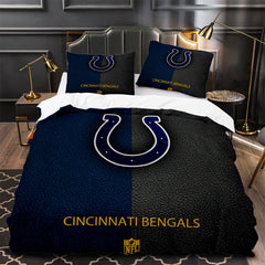 Indianapolis Colts Football Duvet Cover Quilt Case Pillowcase Bedding Set Without Filler