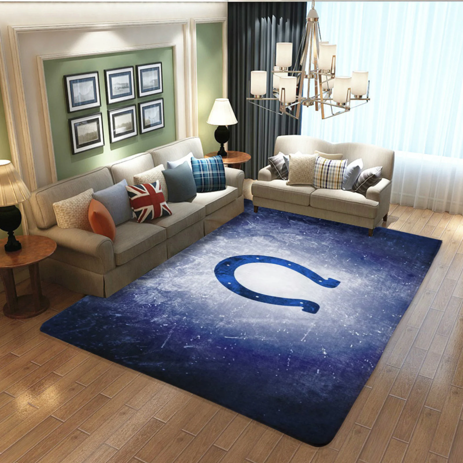 Indianapolis Colts Football Team Carpet Living Room Bedroom Mats Kitchen Bathroom Rugs