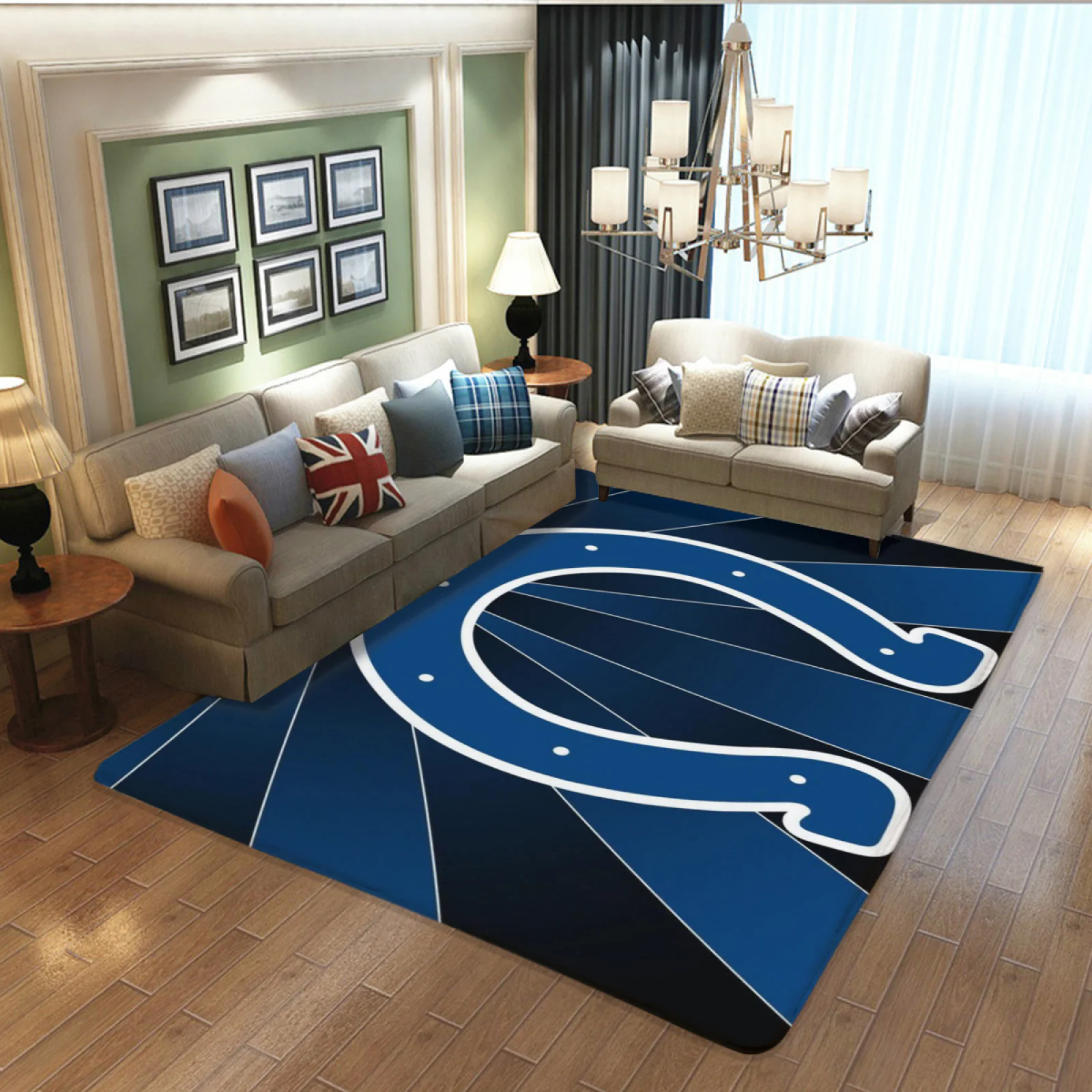 Indianapolis Colts Football Team Carpet Living Room Bedroom Mats Kitchen Bathroom Rugs