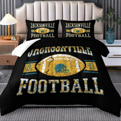 Jacksonville Jaguars Comforter Pillowcase Sets Blanket All Season Reversible Quilted Duvet