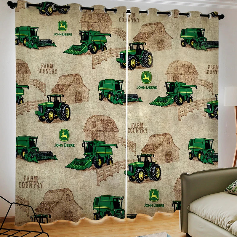 2025 NEW Jeep Car Farming Simulator Tractor Curtains Blackout Window Treatments Drapes