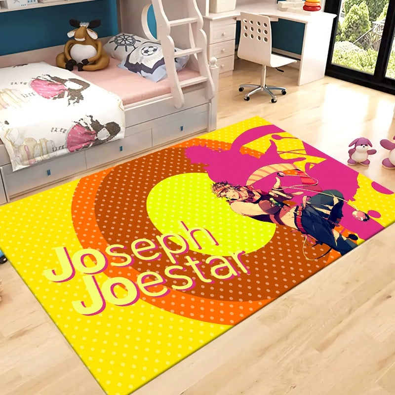 JoJo's Bizarre Adventure Cosplay Carpet Living Room Bedroom Sofa Rug Door Mat