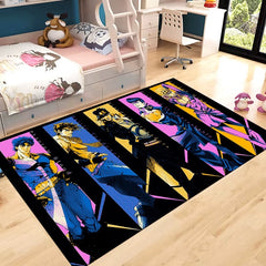 JoJo's Bizarre Adventure Cosplay Carpet Living Room Bedroom Sofa Rug Door Mat