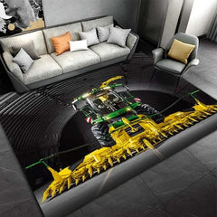 John Agriculture Tractor Farming Tractors Cosplay Carpet Living Room Bedroom Sofa Rug Door Mat