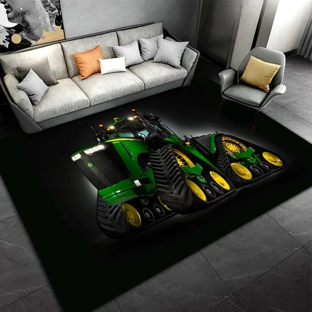 John Agriculture Tractor Farming Tractors Cosplay Carpet Living Room Bedroom Sofa Rug Door Mat