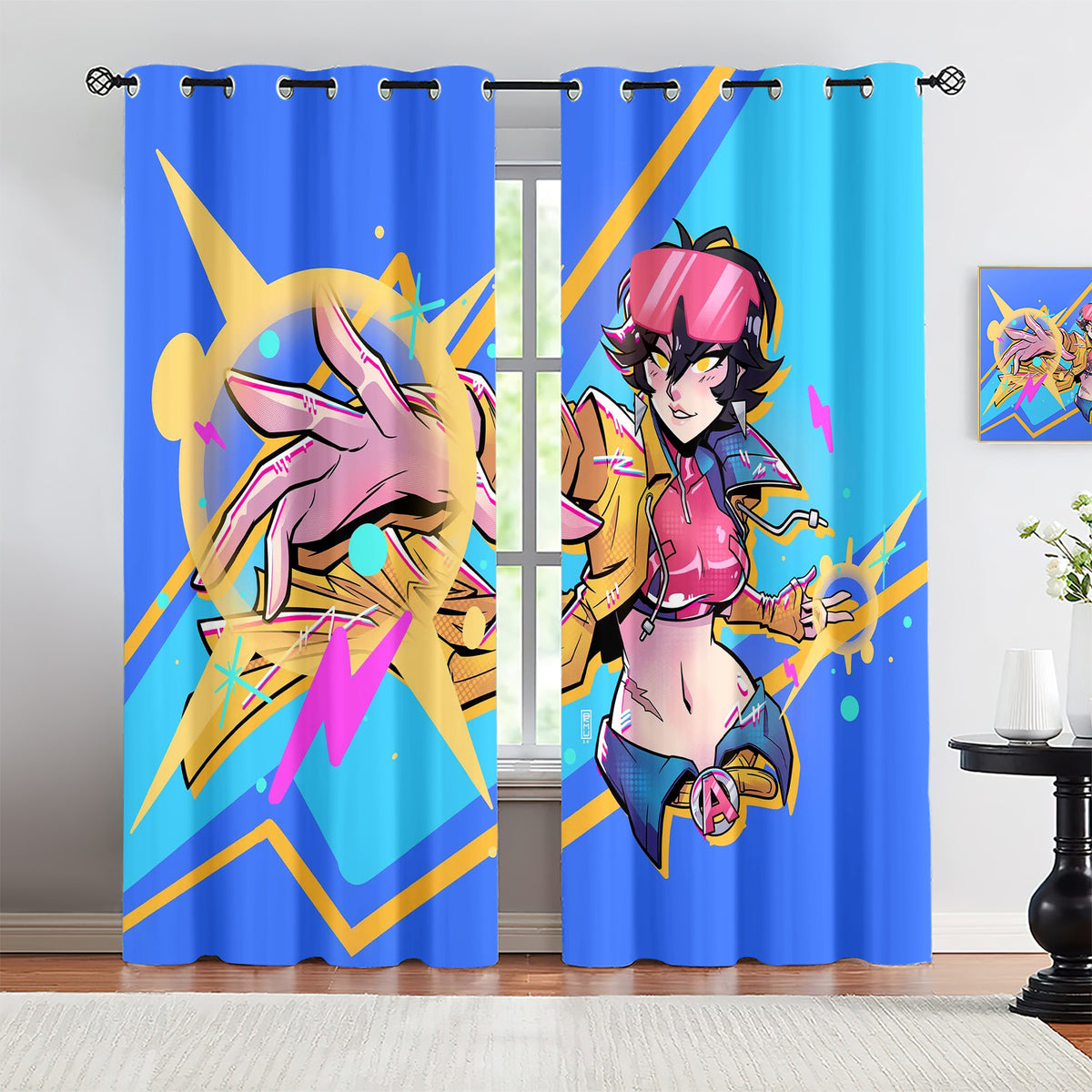 Marvel Rivals Jubilee Blackout Curtains Drapes For Window Treatment Set
